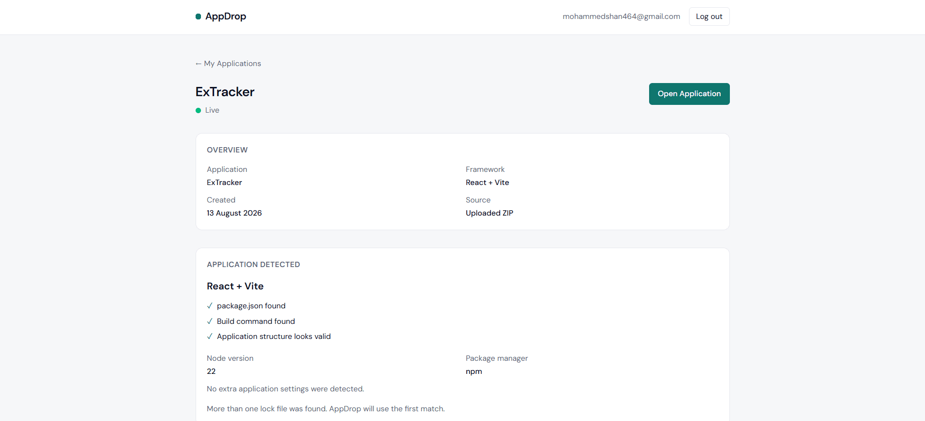 AppDrop screenshot