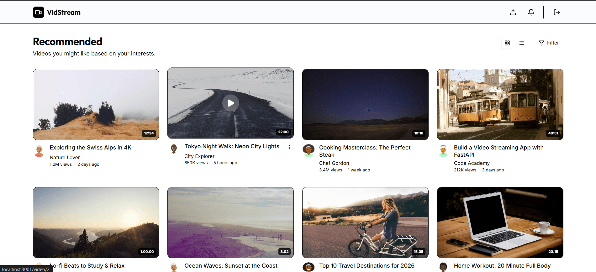 HLS Streaming Service screenshot
