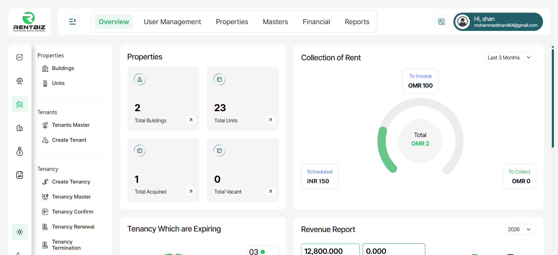RentBiz screenshot