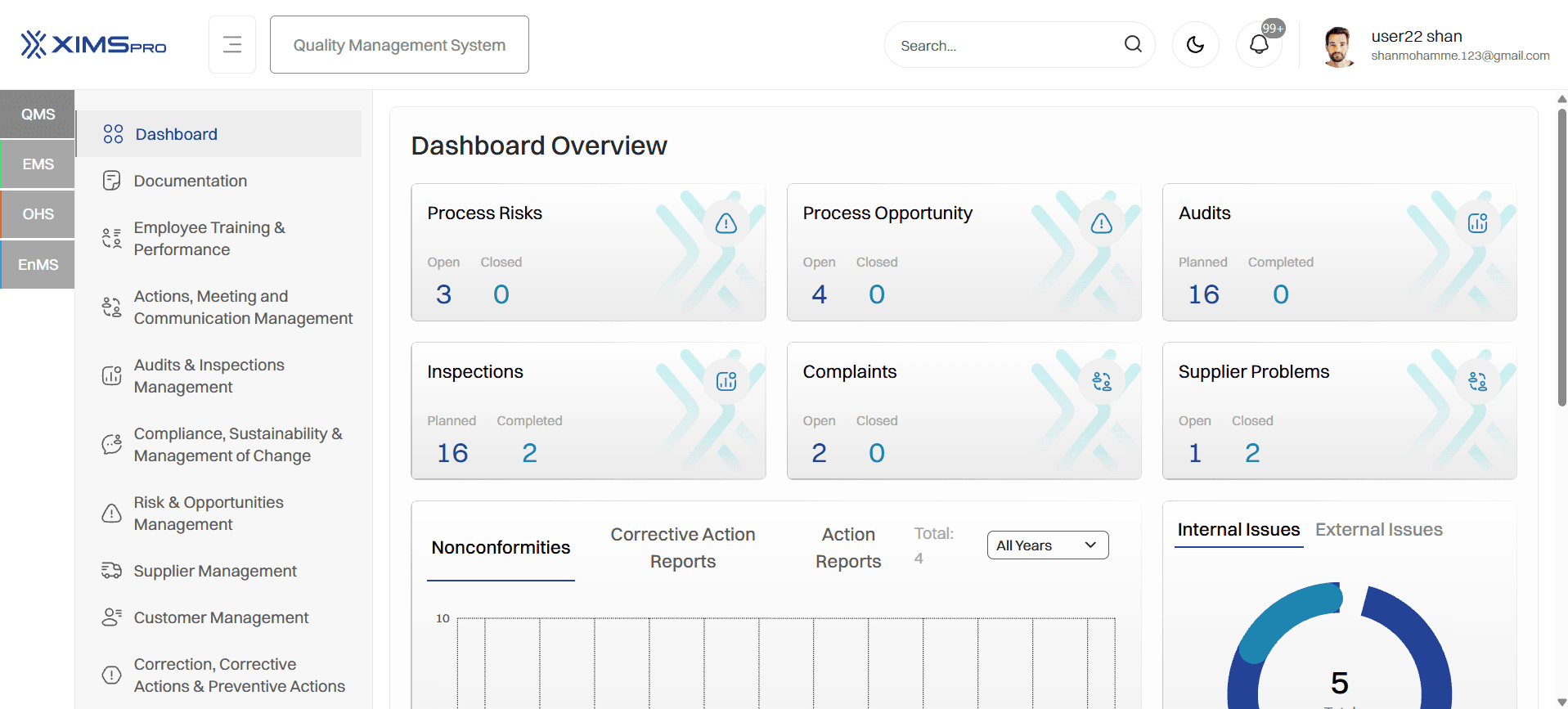 XIMS — Enterprise Information Management System screenshot